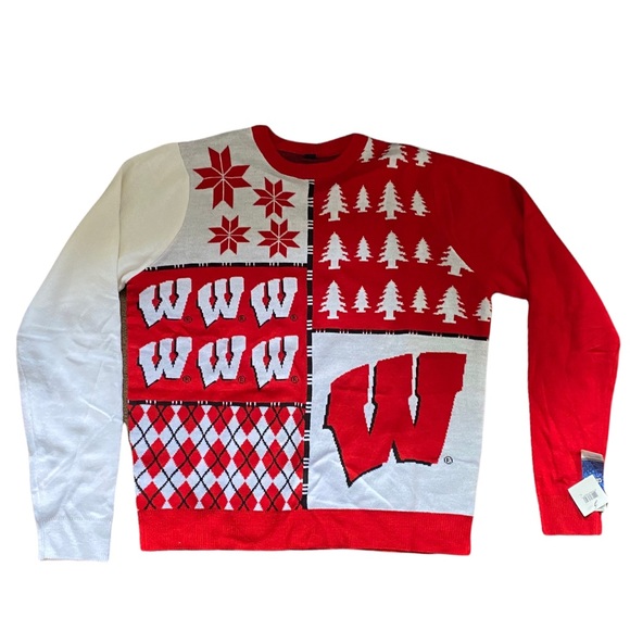 Nwt Wisconsin Badgers Ugly College 